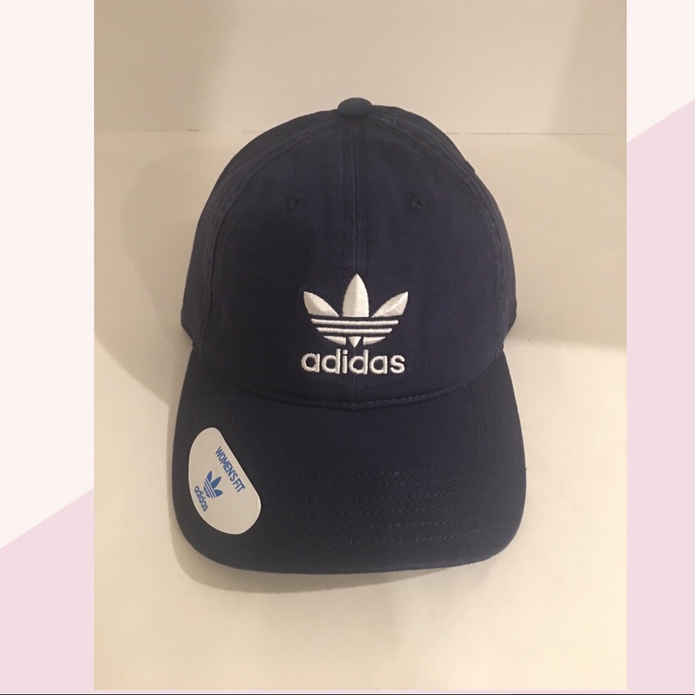 ADIDAS Women’s Fit Navy Adjustable Cap BNWT FIRM$
